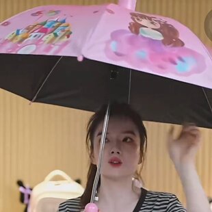 2026新款卡通儿童伞全自动长柄透明幼儿园男女遮阳雨伞批发爆款