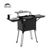 秋野地户外移动整体厨房炊具露营野炊便携折叠式 备灶台 炉具车载装