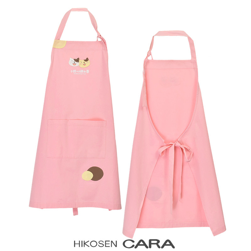 HIKOSEN CARA卡拉猫时尚家用厨房围裙女长款套头防污围裙