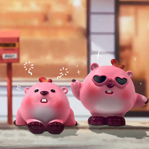 露比小海狸盲盒毕业礼趣味手办