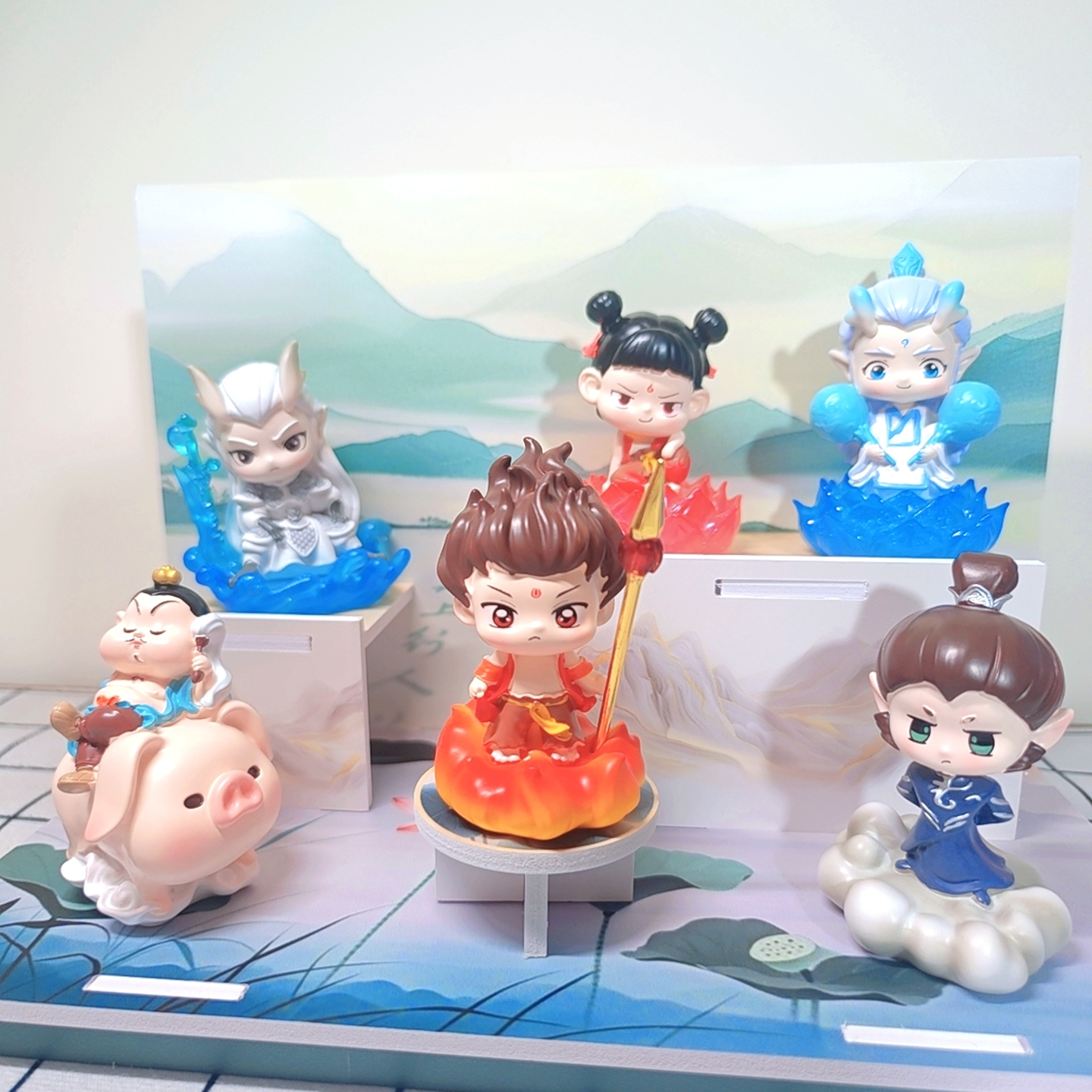 可爱潮玩封神故事哪吒盲盒手办