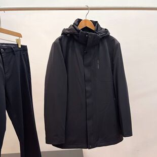 真皮草尼克服！可拆兔毛内胆！外贸男装剪标尾货秋冬棉衣大衣外套