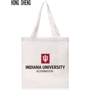 新品IUB印第安纳大学伯明顿分校帆布包纪念品环保购物袋
