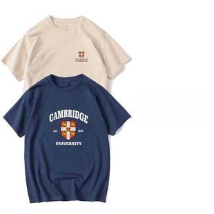 剑桥大学短袖t恤衣服夏季校友会纪念品校服半袖Cambridge周边