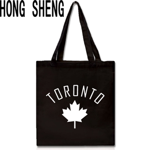 多伦多大学帆布包留学纪念手提单肩帆布袋手机袋印花小方包