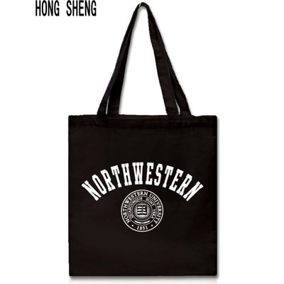 新品NU美国西北大学Northwestern单肩帆布包纪念品环保女中号