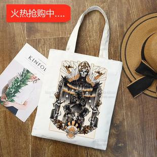犇跨境潮流Ghost Band硬摇滚乐队购物袋Ghost B.C.帆布手提包购物