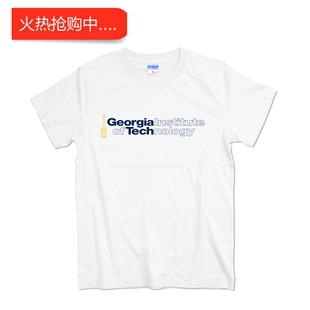 佐治亚理工学院T恤短袖GeorgiaInstituteofTechnology校服上衣