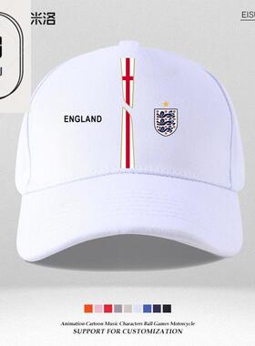 倴英格兰England周边鸭舌帽男女足球国家队运动训练帽子防晒棒球