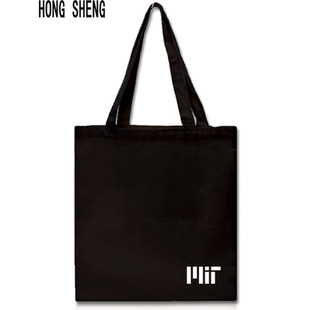 新品麻省理工学院帆布小方包MIT纪念品单肩环保购物袋手提