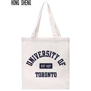 新品多伦多大学UT帆布包单肩帆布袋纪念品女定制定做手机袋