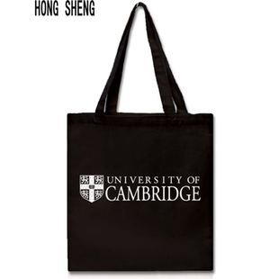 剑桥大学帆布袋 Cambridge购物帆布包纪念品环保手提袋女中号