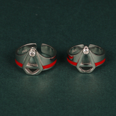 925银动漫指环 艾斯奥特曼戒指 变身器对戒 北斗南夕子万代