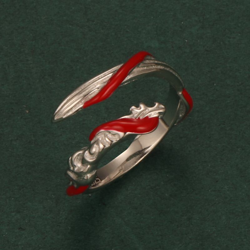 男女925银日韩动漫戒指