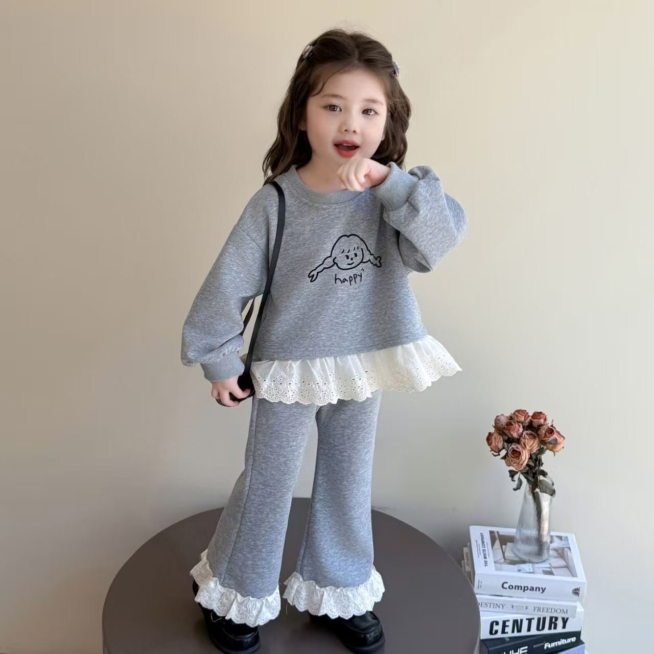 2025女童卫衣套装秋装新款儿童洋气时髦小女孩宝宝两件套春秋