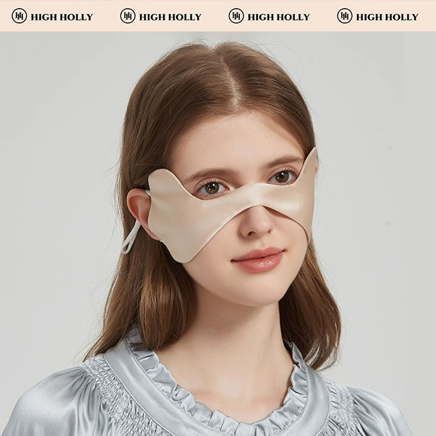 真丝户外女士运动防晒面罩