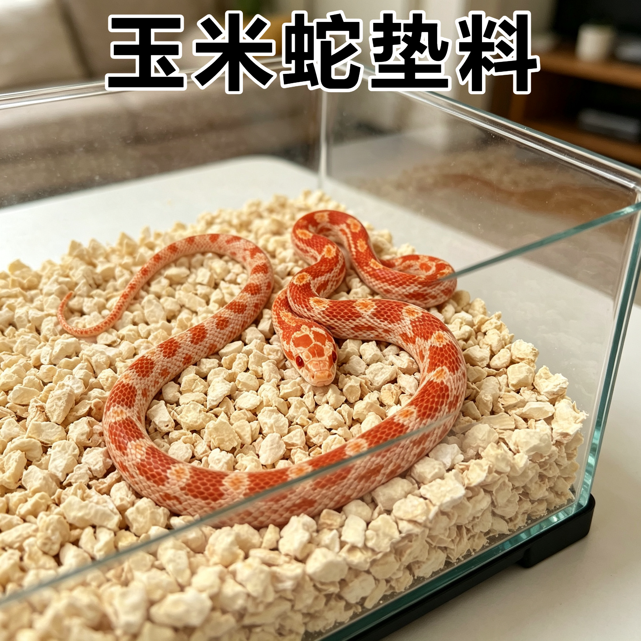 玉米蛇专用垫料玉米芯爬宠垫料可食用不易臭四季通用造景装饰无尘