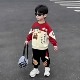 男宝宝洋气春装 2026新款 运动衣服两件套潮 春秋款 男童哪吒卫衣套装