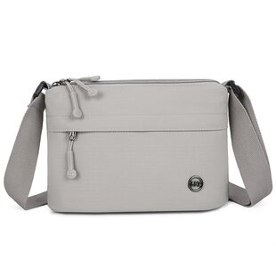 新款简约尼龙布女士多隔层单肩包百搭斜挎包多层通勤包斜挎包潮包