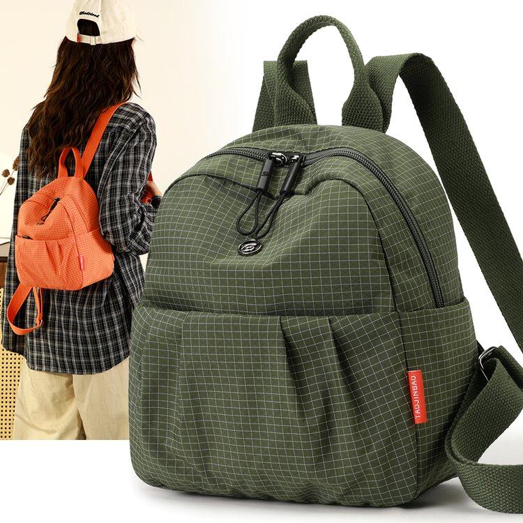 牛津布双肩包女2025新款时尚百搭轻便旅行迷你背包外出旅游小书包,箱包皮具/热销女包/男包,双肩背包,淘宝优惠券,粉丝福利购,淘宝优惠卷