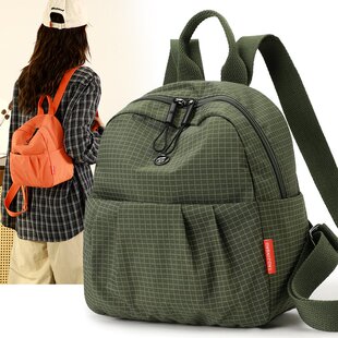 牛津布双肩包女2025新款 百搭轻便旅行迷你背包外出旅游小书包 时尚