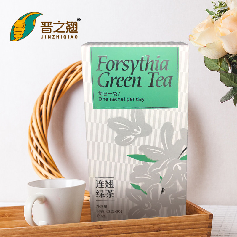 山西晋之翘2025年新绿茶茶包礼盒人工精选明后新茶浓香型药香茶叶