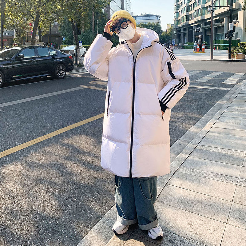 2021主推宽松休闲连帽中长款情侣百搭羽绒服外套男YR2162P150,男装羽绒服,电商B226-2（原B217-2）
