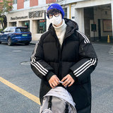 2021主推宽松休闲连帽中长款情侣百搭羽绒服外套男YR2162P150，男装羽绒服，电商B226-2（原B217-2）