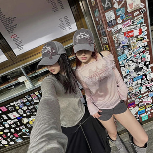 gi*a archiv字母莱赛尔天丝修身轻薄款翅膀印花长袖打底衫女