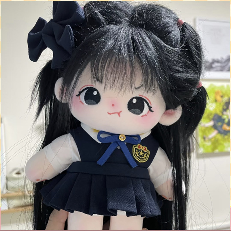 棉花娃娃20cm女正版软萌长发玩偶送女孩学生可爱礼物新年生日玩偶