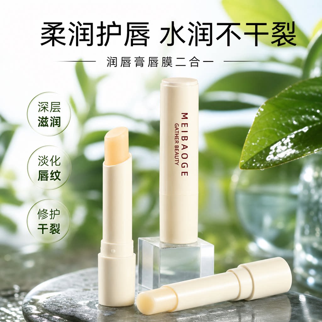 润唇膏唇膜男女士滋润保湿补水唇膜防干裂去死皮淡化唇纹柔润不干