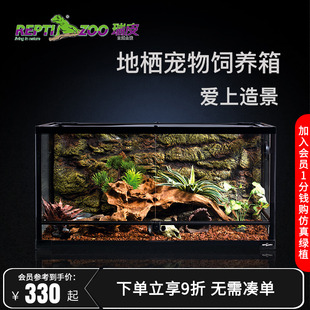 Reptizoo爬宠饲养箱鬃狮蜥蜴蛇乌龟守宫宠物爬虫寄居蟹雨林生态缸