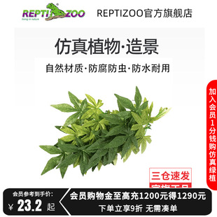 瑞皮Reptizoo仿真植物造景爬宠饲养箱缸鱼缸鬃狮乌龟守宫藤蔓绿植