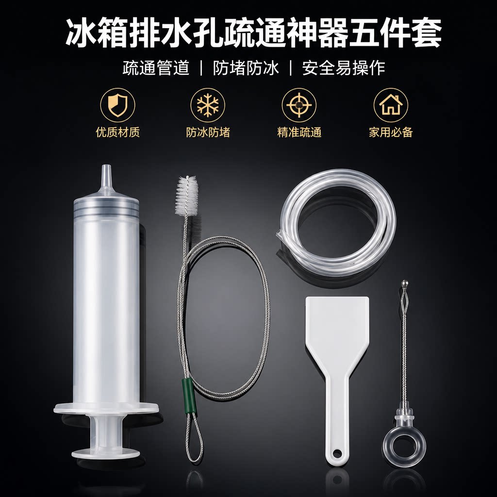 冰箱疏通器排水孔家用通冰箱排水