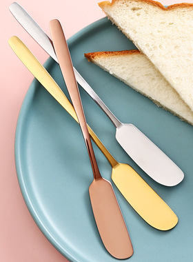 黄油刀日式牛油刀奶酪甜品抹酱刀涂抹刀果酱抹刀加厚不锈钢西餐刀
