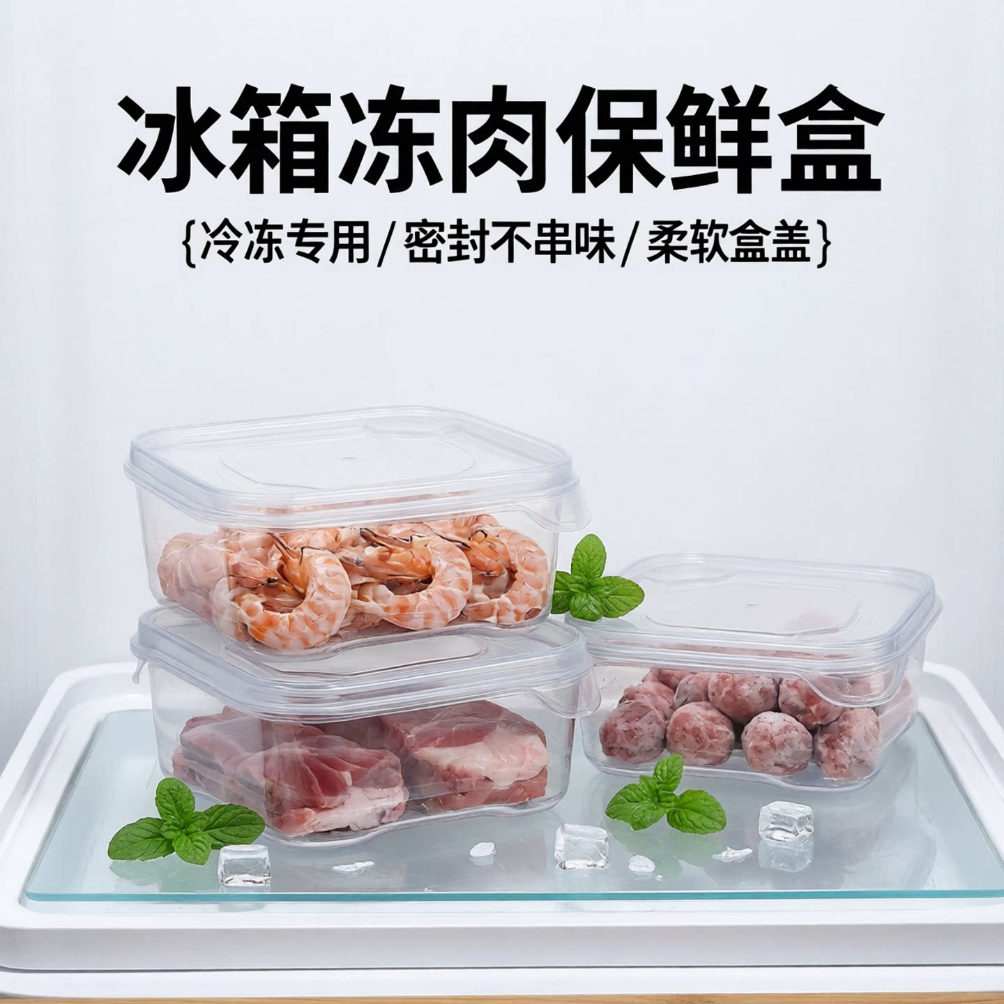 冷冻收纳盒冰箱专用冻肉分装食品