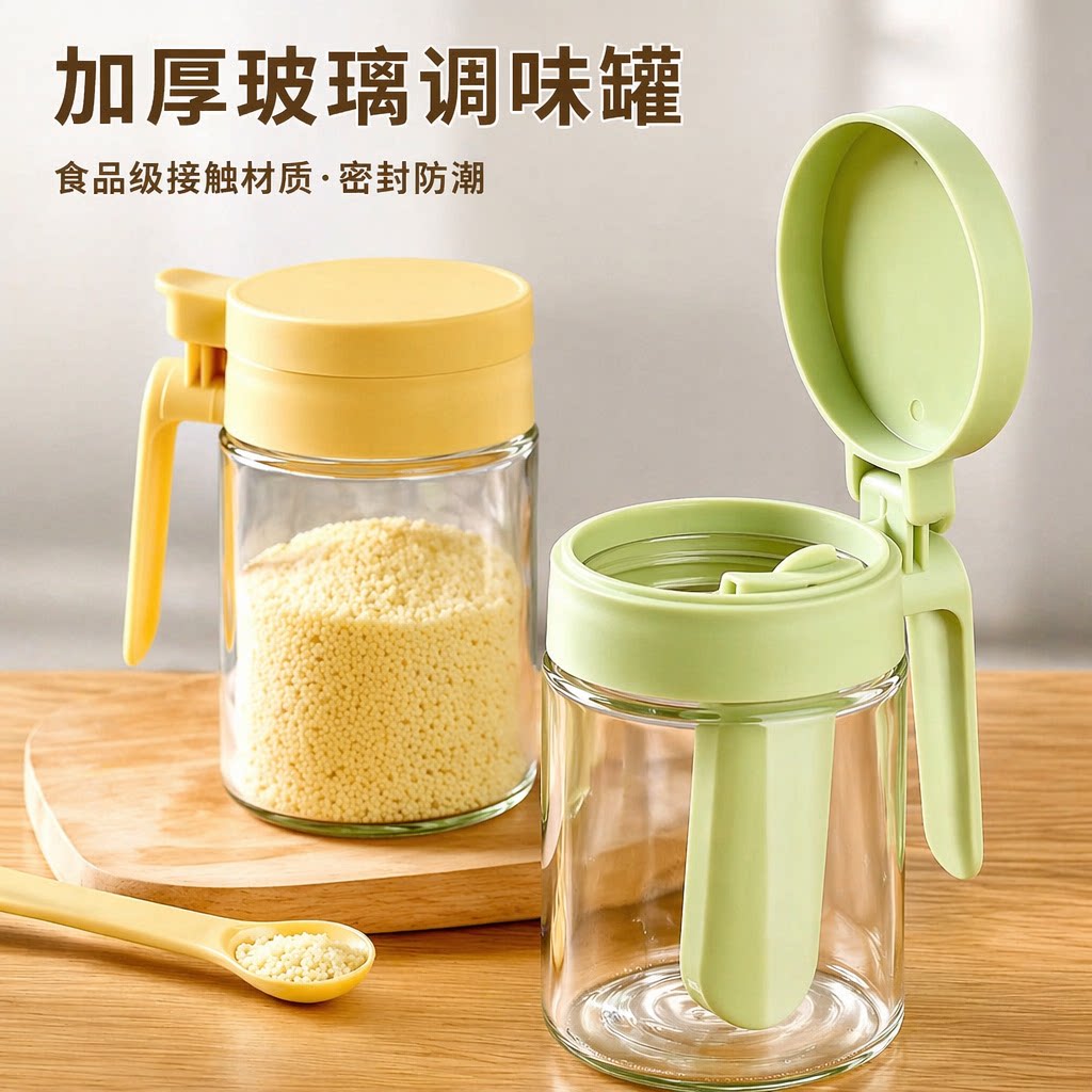 玻璃密封防潮食品级家用调味罐