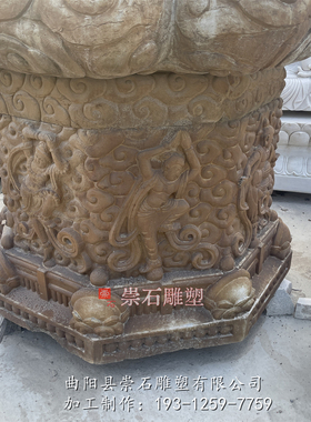 石雕青石仿古做旧佛像石佛中式佛像底座浮雕装饰摆件传统工艺品