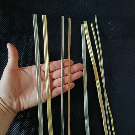 纯铜条 白铜条黄铜条 笼头用马鞍用半圆铜条铜属子 马具马鞍用品