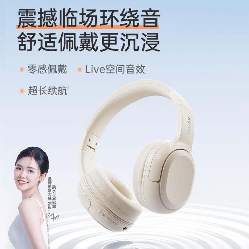 头戴式蓝牙耳机可插线降噪图片