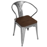 Железный металл из нержавеющей стали Цветный обеденный стул кофейня бар минималистский планировщик простые лофты промышленного стиля заднего стула