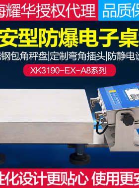 上海耀华XK3190-EX-A8本安型防爆电子秤化工秤称重桌秤高精度
