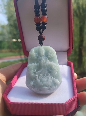 心玉行翡翠A货九龙护主吊坠