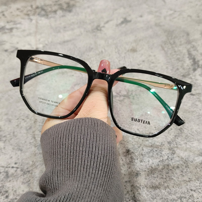 男女全框同款tr90钛大框眼镜框