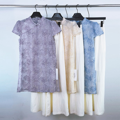 柏多伊俪新中式上衣阔腿裤套装