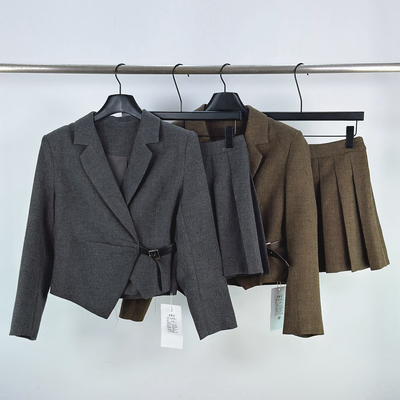 柏多伊俪西服半身裙小香风套装