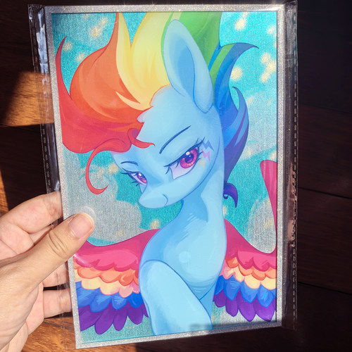 小马宝莉银葱拉丝双闪亚克力色纸