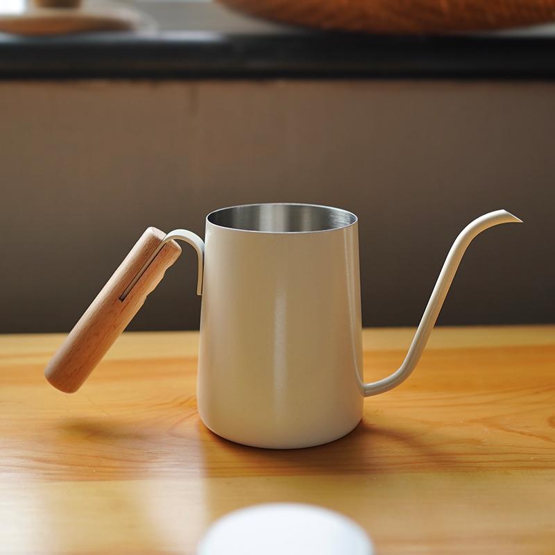 早上好商店 挂耳手冲壶内刻度304不锈钢手冲壶精准4MM出水长嘴壶