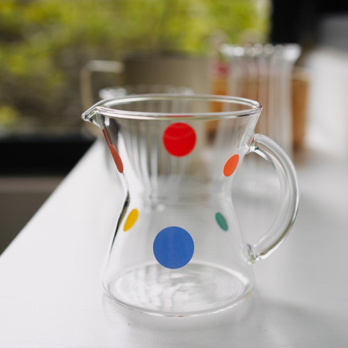 快乐波点啡小壶吊耳咖啡杯