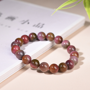 盐源玛瑙手串女男水晶玉髓玉石手链手串多圈女饰品